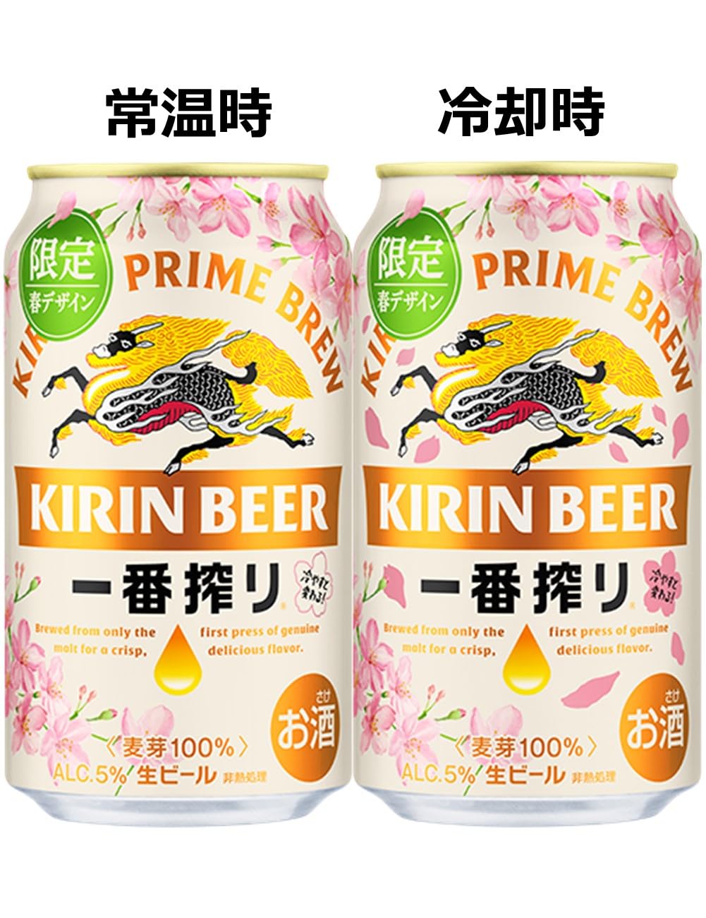 キリン 一番搾り生ビール 350ml ×24缶×2箱 春限定デザイン 麒麟 ビール・発泡酒